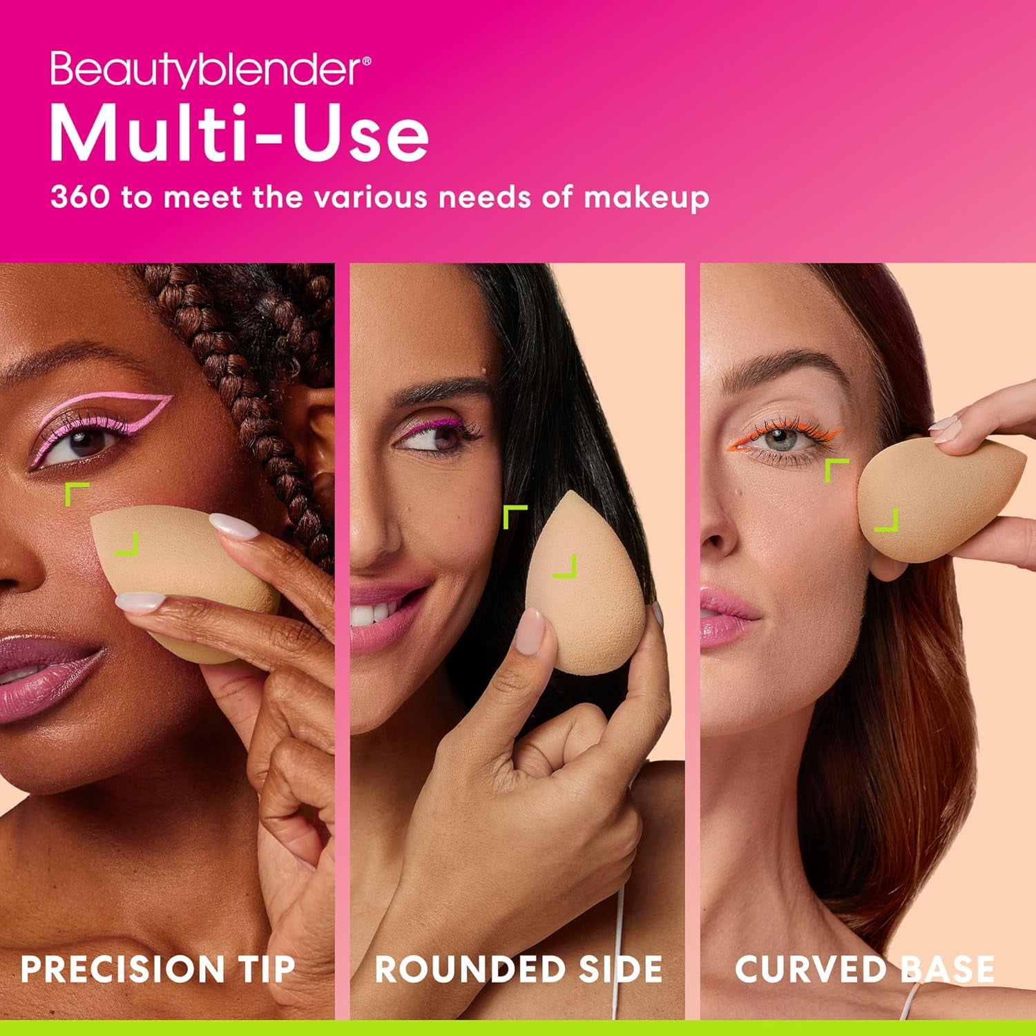 ® Nude Beauty Blender Makeup Sponge, Super-Soft Foam Easily Blends Foundations, Powders & Creams, Made in USA, Reusable, Washable, Streak Free Application